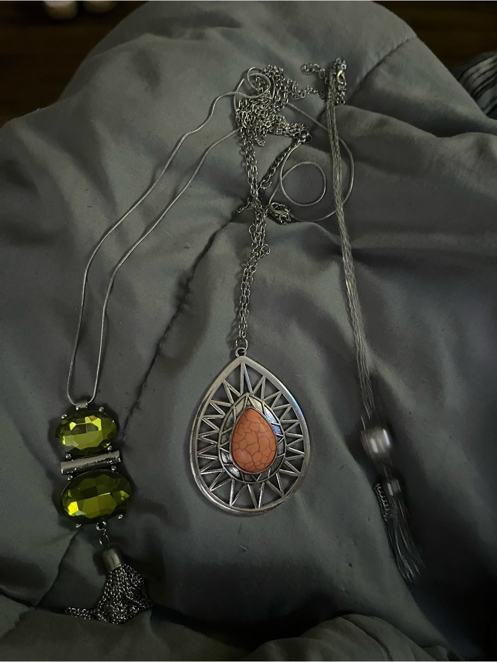 3 paparazzi long necklaces